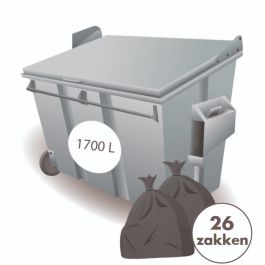 Bedrijfsafval rolcontainer huren | Van den Noort