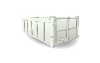 10 m3 Bedrijfsafval container LAAG
