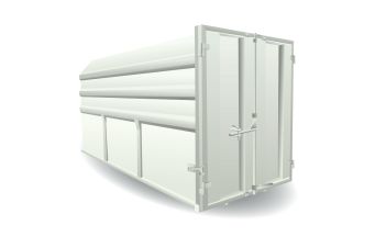 14 m3 Bedrijfsafval container GESLOTEN