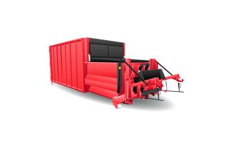 20 m3 perscontainer KANTEL Plastic-folie