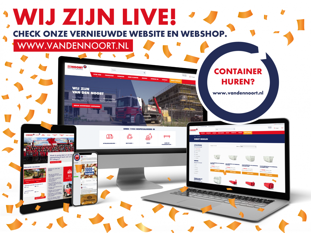 Vernieuwde Van den Noort website/webshop