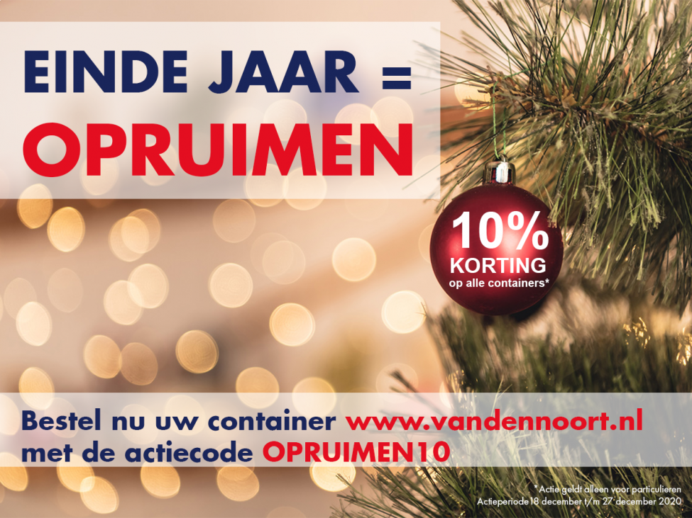 Eindejaarsactie 10% korting | Via onze webshop