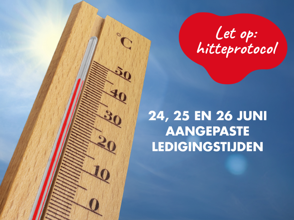 Hitteprotocol: afval eerder opgehaald