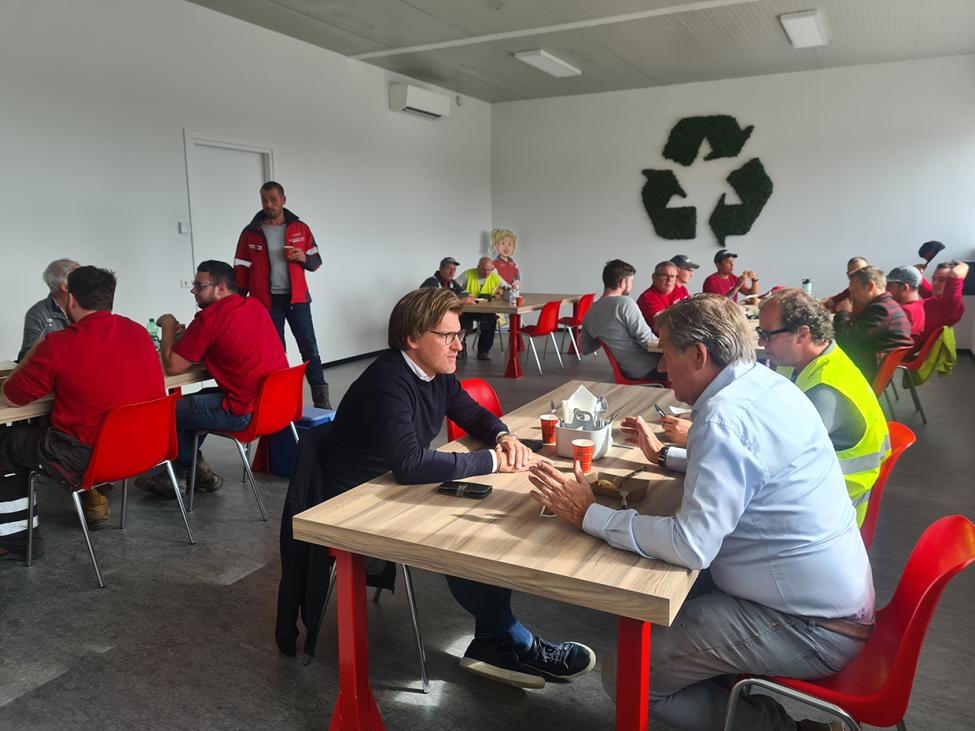 Nieuwe kantine Recycling